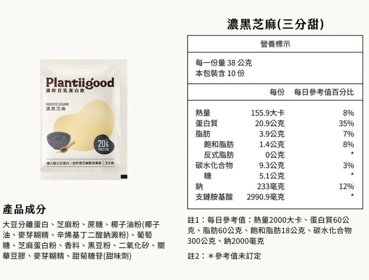 SPARK PROTEIN - 濃粹豆乳蛋白飲 - 濃黑芝麻 38g