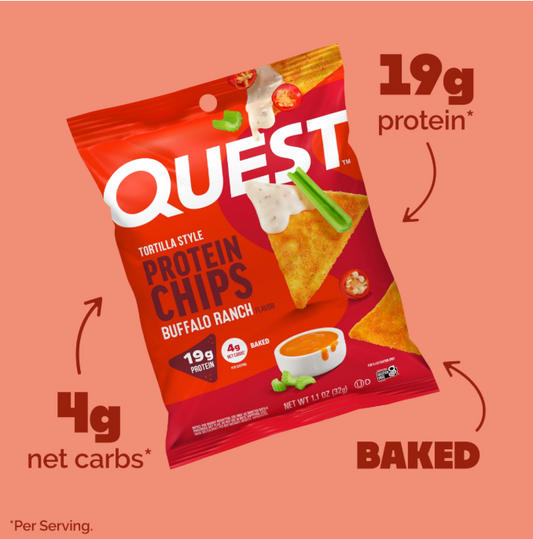 Quest Nutrition 高蛋白薯片水牛城牧場風味醬口味