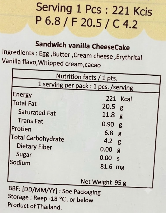 Hachi - Keto Sandwish vanilla & chocolate