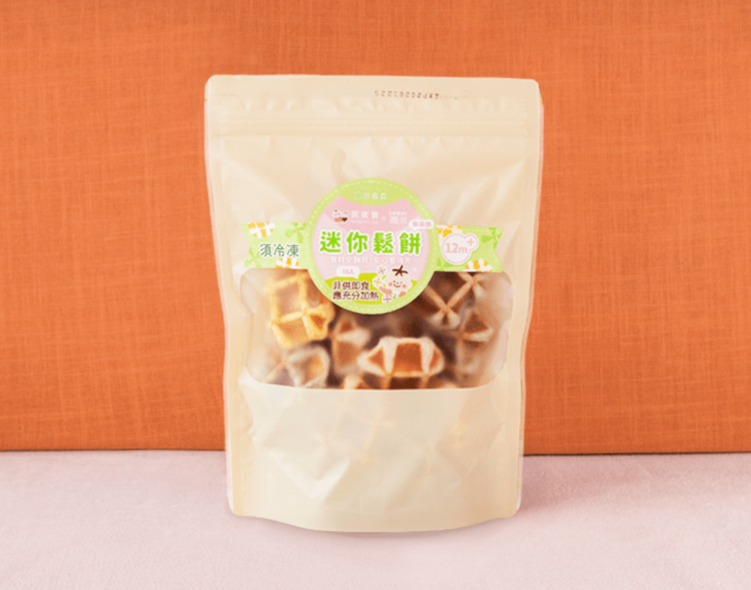 無毒農【粥寶寶×潤米ROOMY】寶寶迷你鬆餅