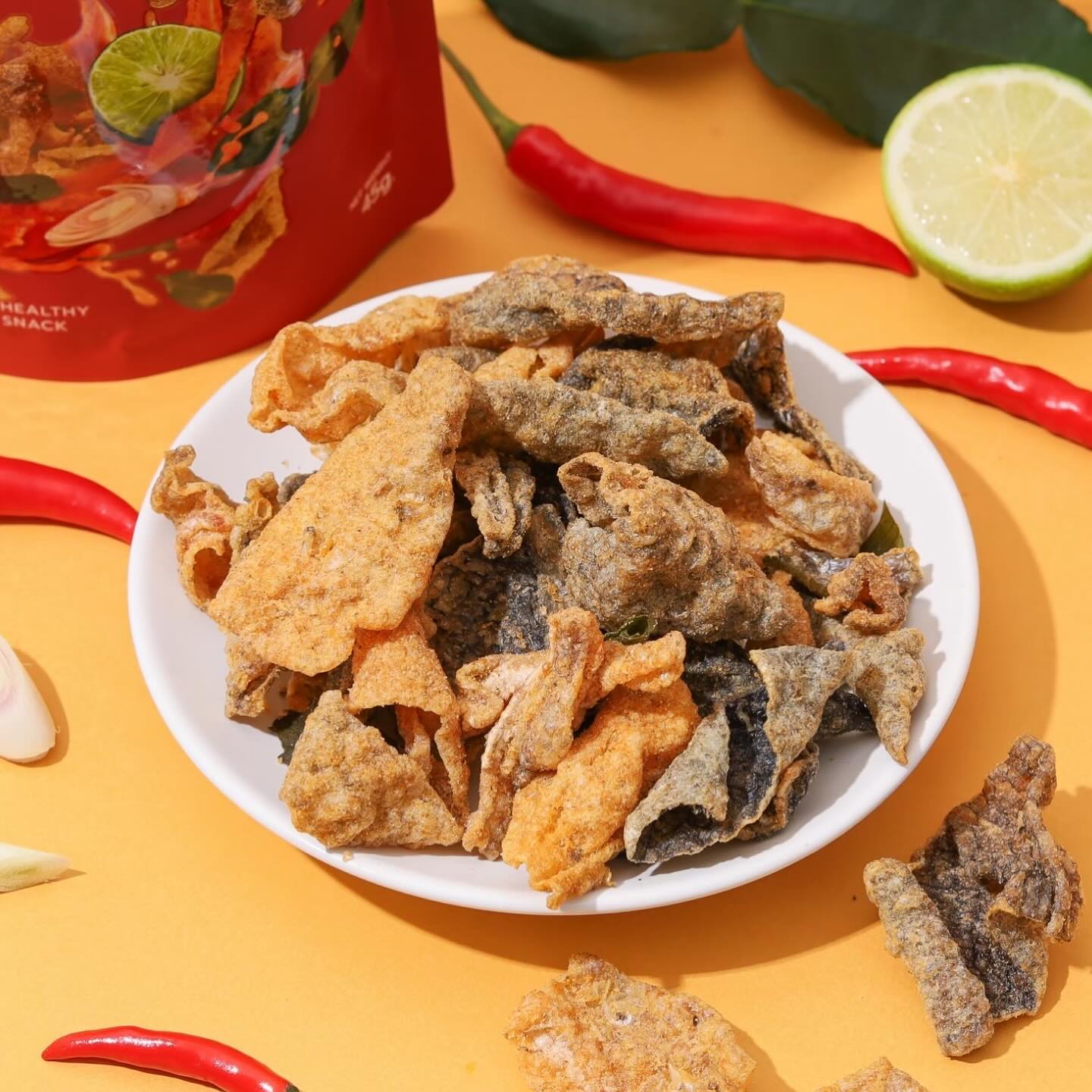 PRIK ME 非油炸無糖三文魚皮 - 冬蔭功 65g