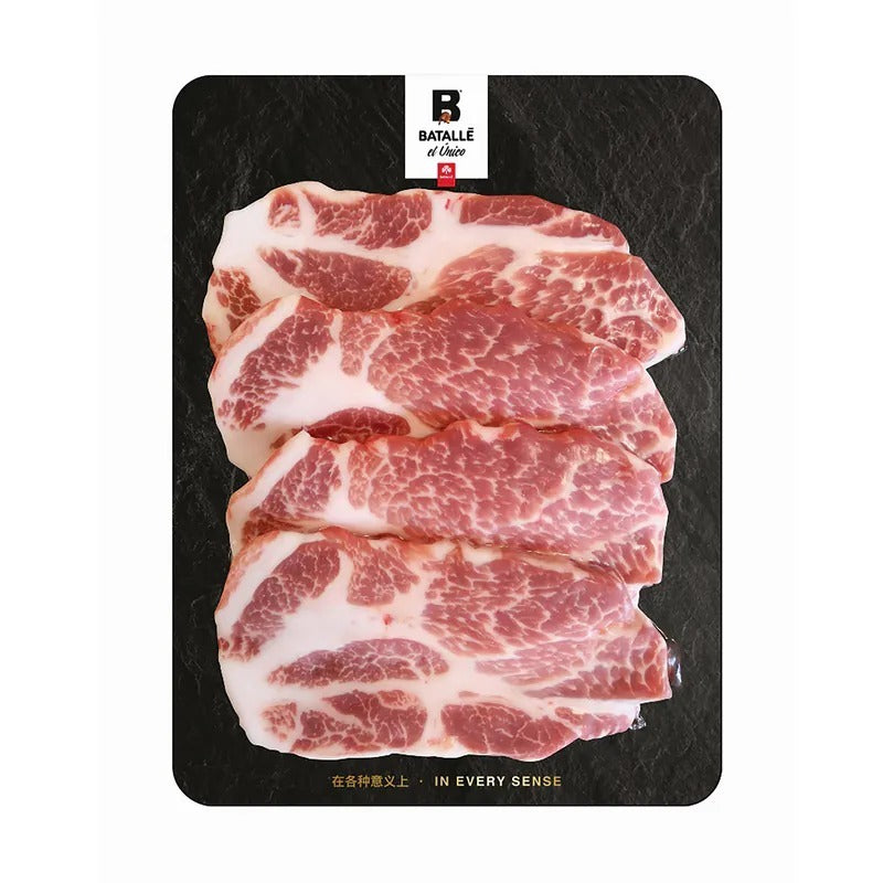 西班牙 杜洛克黑 黑豚豬梅肉扒 ( 4件裝)420g±