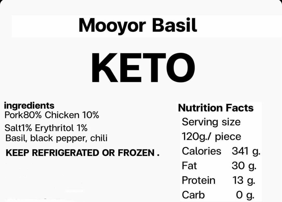 BanMooYor 生酮無麵粉 無糖 辣味扎肉餅(±300g)