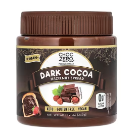 Choc zero 黑可可榛子塗抹醬12 盎司 340 克
