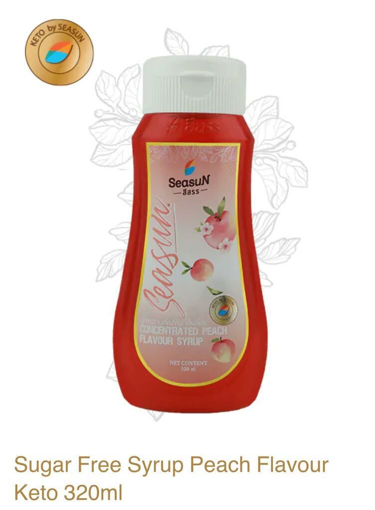 Season 水蜜桃無糖糖漿 320ml best by 25/8/13