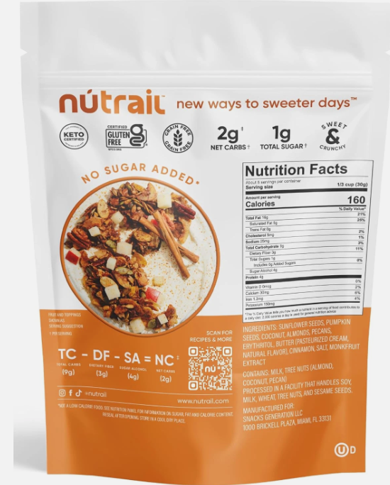 NuTrail Nut Granola Cereal 堅果格蘭諾拉麥片