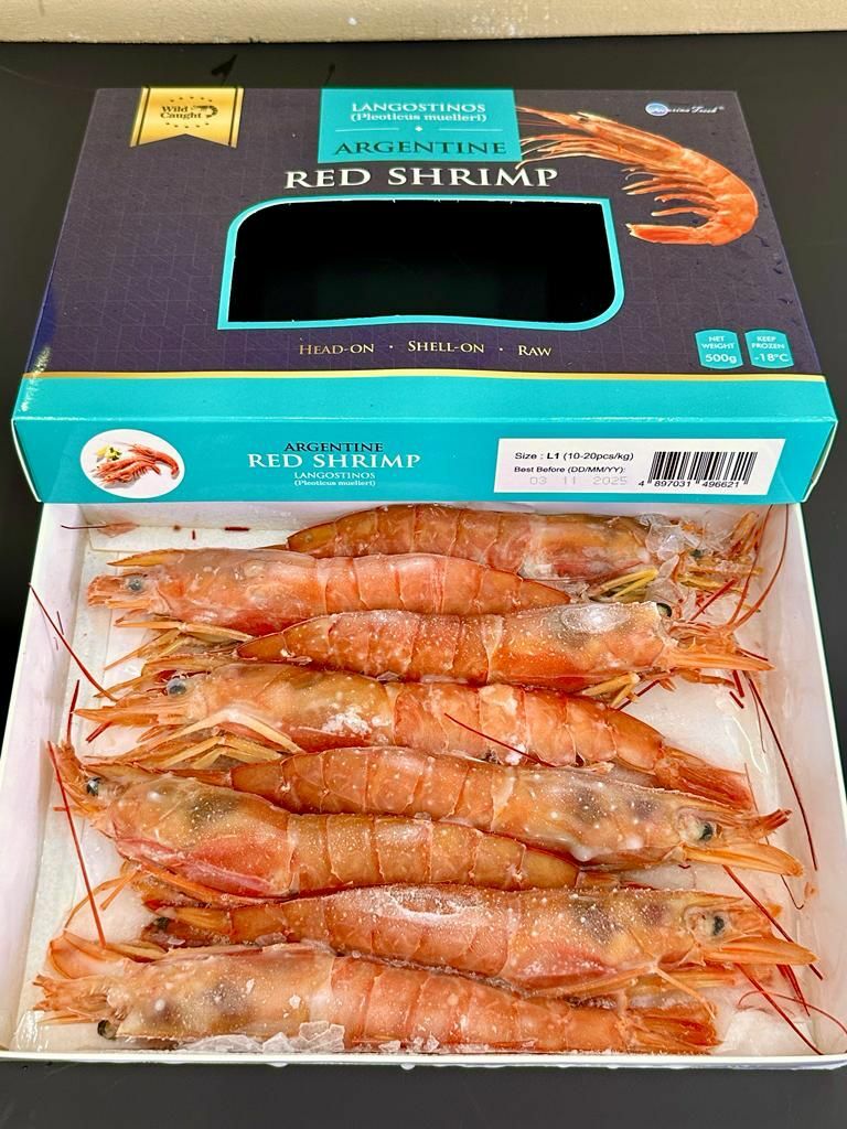 阿根廷原隻天使紅蝦 (5-10隻) L1 Size 500G 刺身級