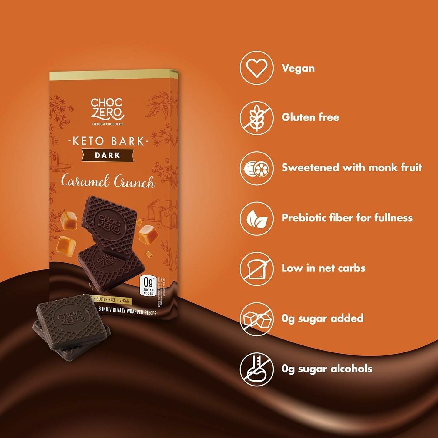 Choc zero 焦糖脆脆黑朱古力