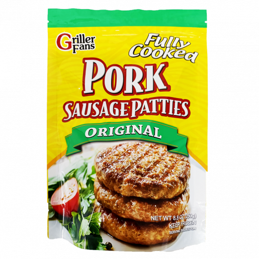 Griller Fans原味熟豬柳漢堡扒6塊 -250g