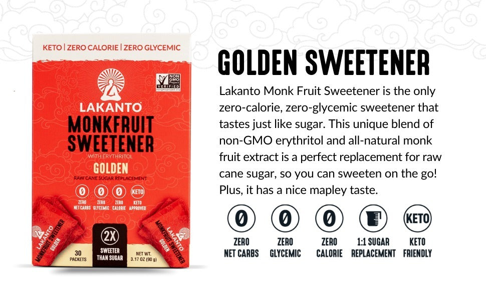 Lakanto - 天然羅漢果黃糖 (3g X 30)