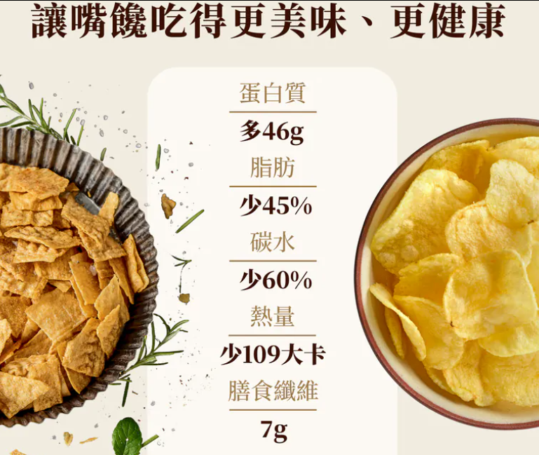 高纖蛋白脆片-黑松露海鹽
