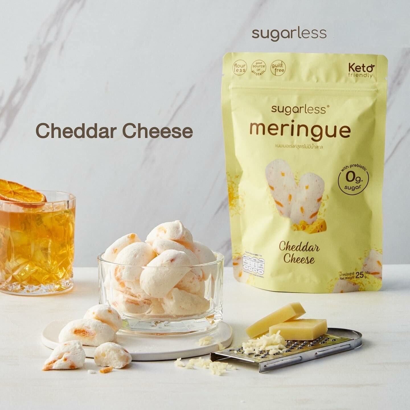 Sugarless 無添加糖蛋白脆餅 -Chedda Cheese 25g