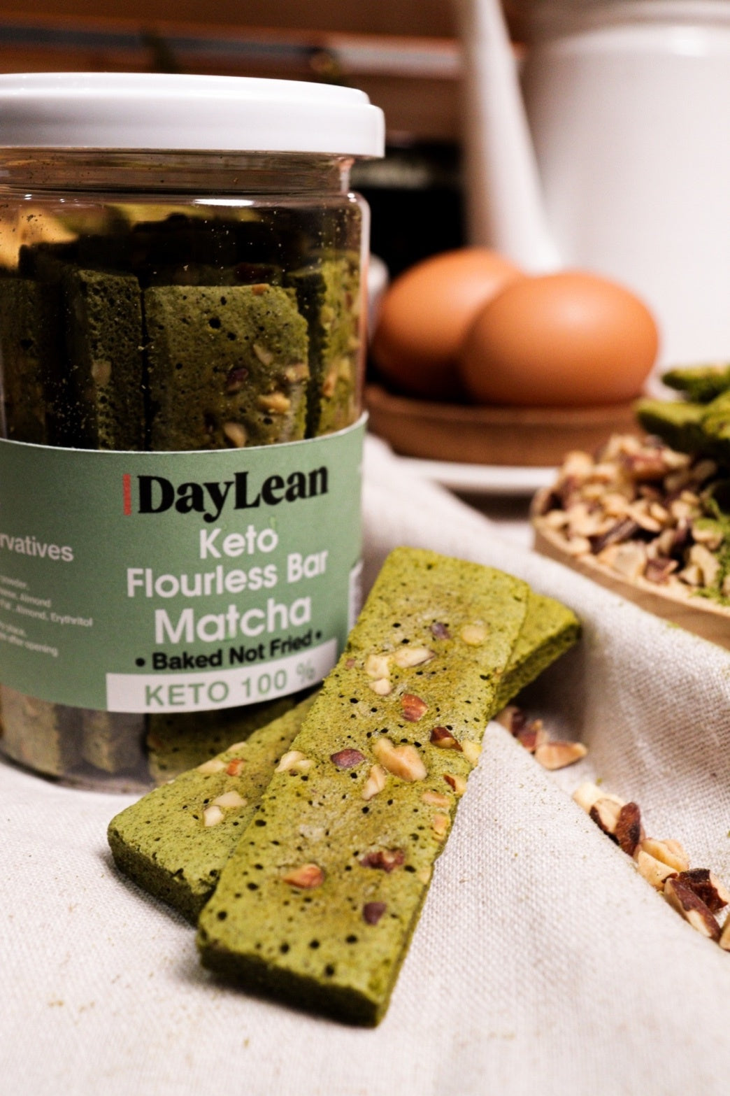 Daylean Keto Flourless bar-Almond Matcha