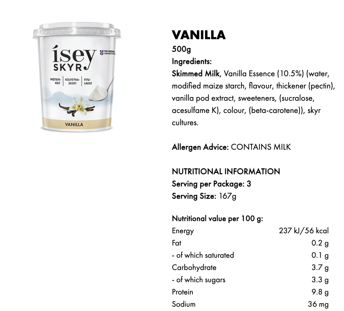 *現貨*冰島乳酪 Isey Skyr 500g (購買請向本店whats app查詢到期日)