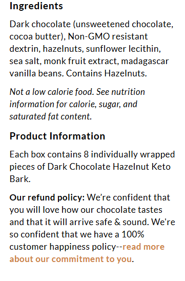 Choc zero 榛果黑巧克力