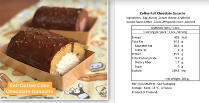 Chocolate Ganache Coffee cake roll Coffee