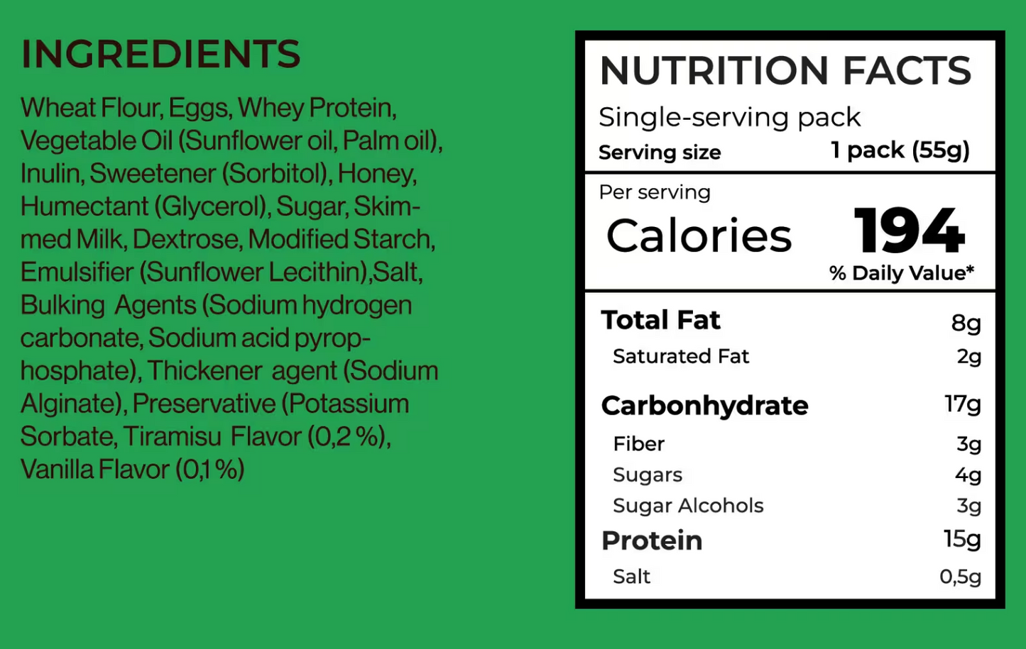 SMARTER Protein Waffle 55g