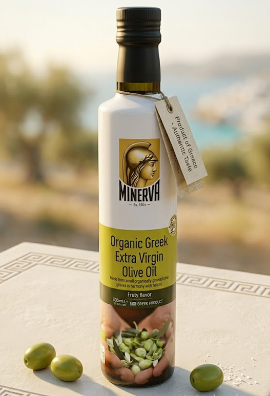 Minerva Organic Greek Extra Virgin Olive Oil (500ml)