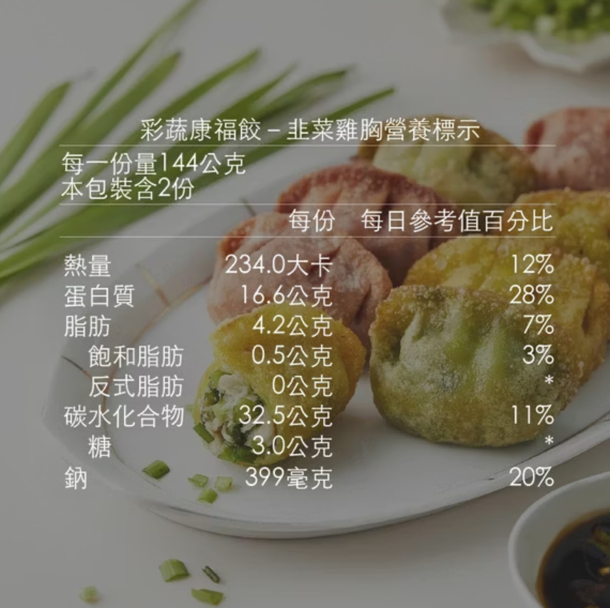 KIND FOOD 康福先生 康福餃-韭菜雞胸 12隻 288g±5%