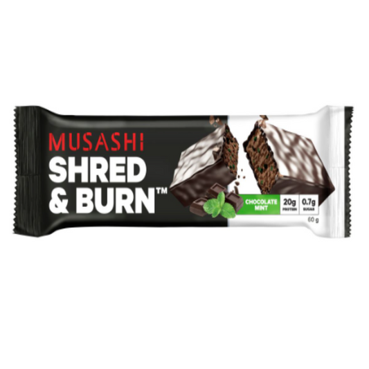 Musashi 蛋白脆薄荷黑朱古力 蛋白棒(減脂塑型) 60g