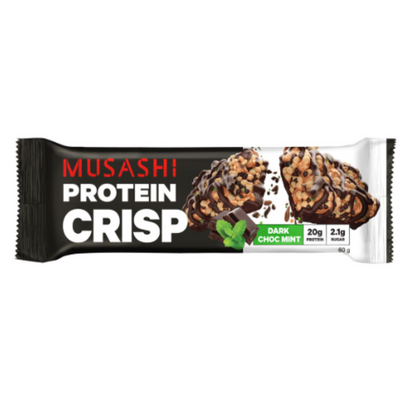 Musashi 蛋白脆薄荷黑朱古力 蛋白棒 (恢復) 60g