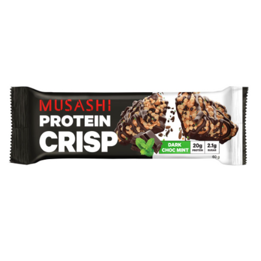 Musashi 蛋白脆薄荷黑朱古力 蛋白棒 (恢復) 60g