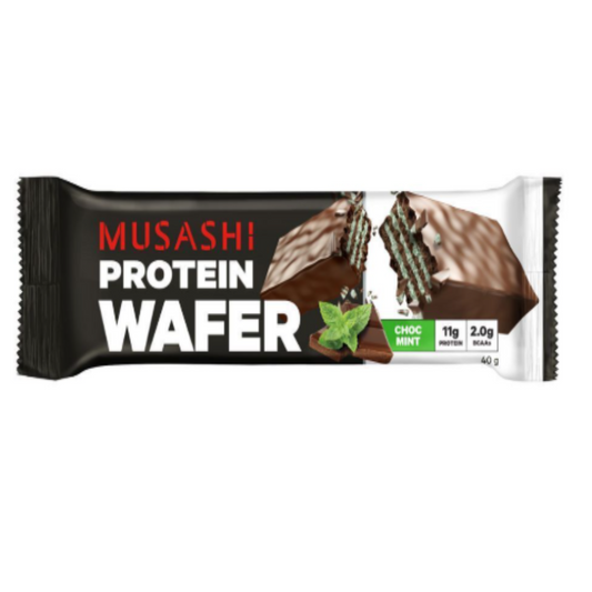 MUSASHI - 蛋白威化 - 薄荷朱古力蛋白棒 40g