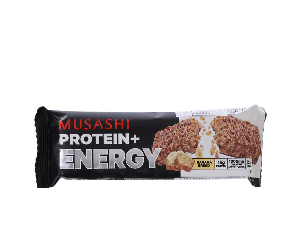 Musashi 蛋白質+Energy 能量香蕉麵包蛋白棒 58g