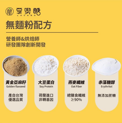 台灣享喫醣-蛋白能量吐司  *食用期29July 2026 *巧克力口味 每包50g±5%( 1包 2 片）生酮低碳方包