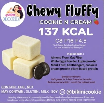 Bikini cookies Chewy Cookies & cream 100g