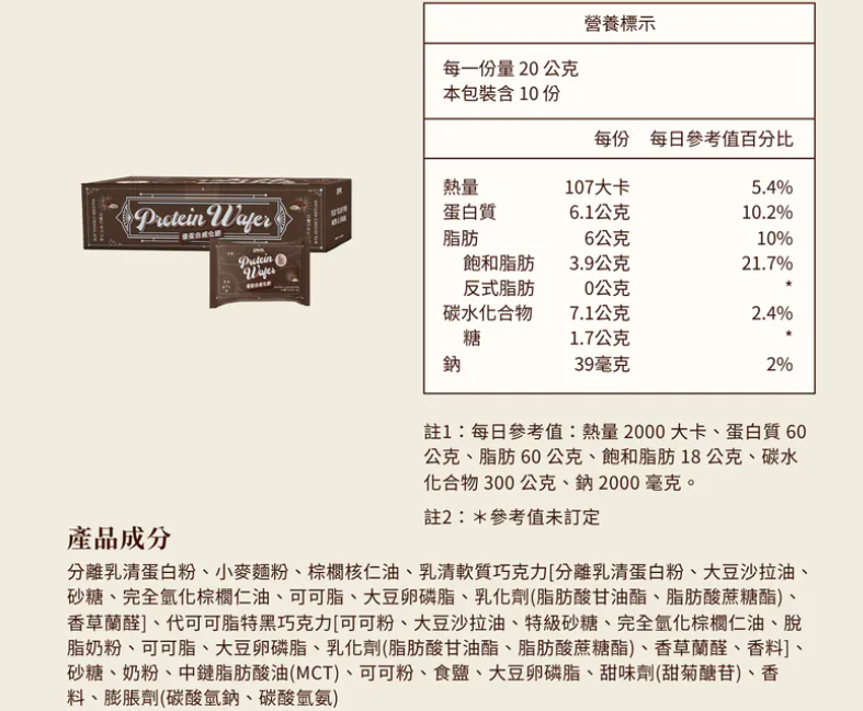 SPARK PROTEIN-Wafer 朱古力威化( 1 pcs)