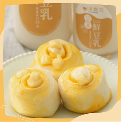 沐甄豆 - 起司乳酪豆漿饅頭