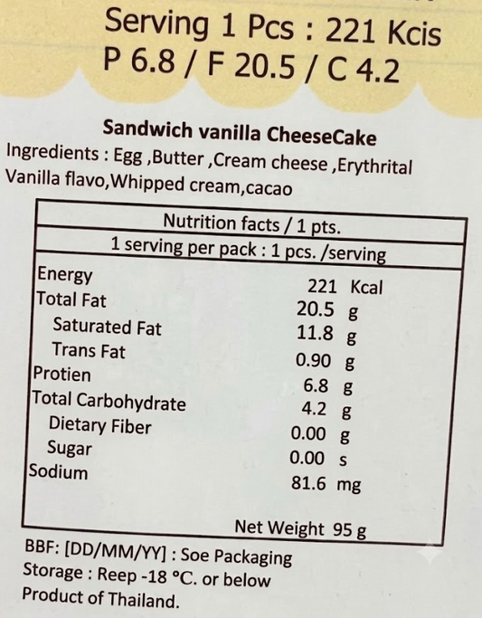 Hachi - Keto Sandwish vanilla & chocolate