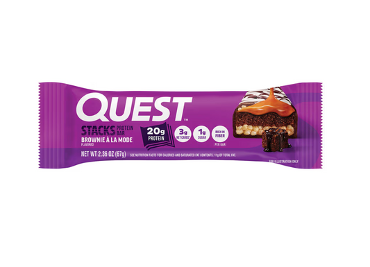 Quest Nutrition Stacks Protein Bar  Brownie A La Mode 67g