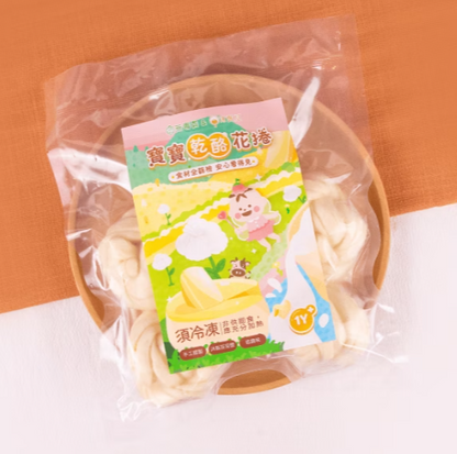 【粥寶寶×沐甄豆】寶寶乾酪花捲