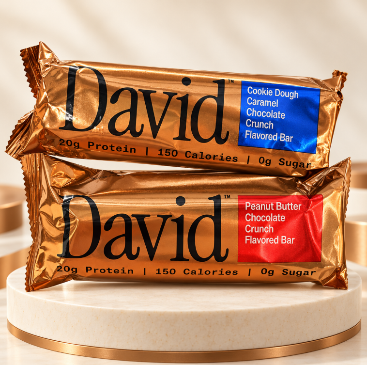 David Crunch Bar 銅色/紅褐色包裝系列 58 g