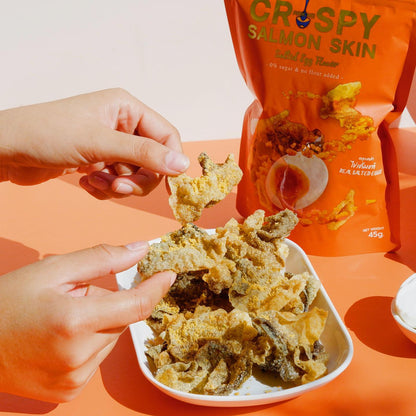 PRIK.ME 非油炸三文魚皮-咸蛋黃味 65g