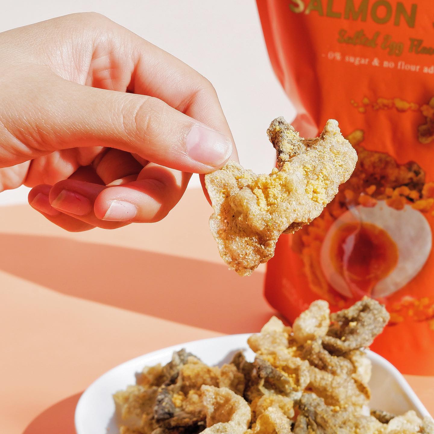 PRIK.ME 非油炸三文魚皮-咸蛋黃味 65g