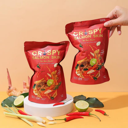 PRIK ME 非油炸無糖三文魚皮 - 冬蔭功 65g