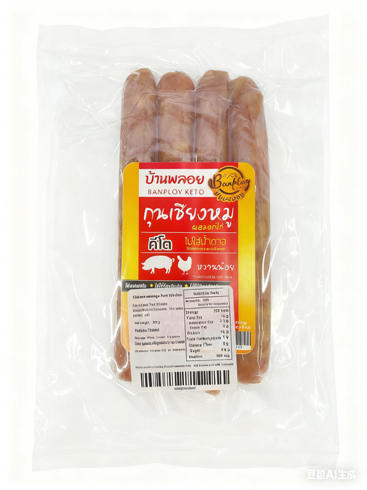 Keto Chinese sausage Pork chicken 200g
