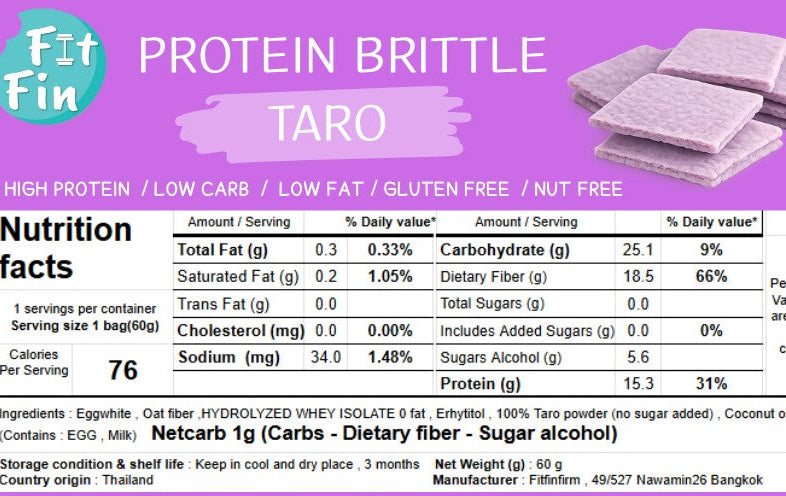 Fitfin Protein Brittle 60g