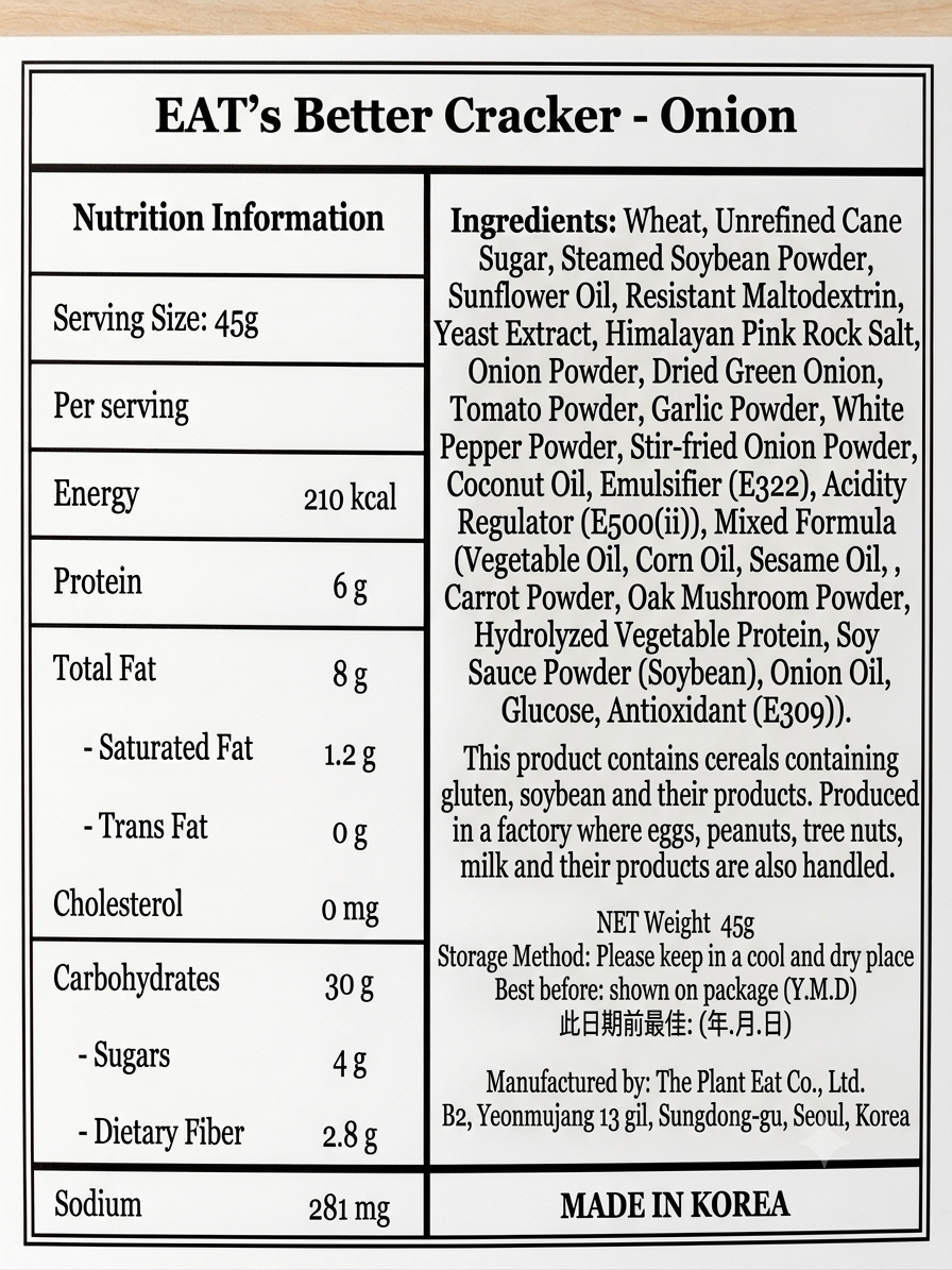 EAT'S Better - Oven Baked Cracker 45g