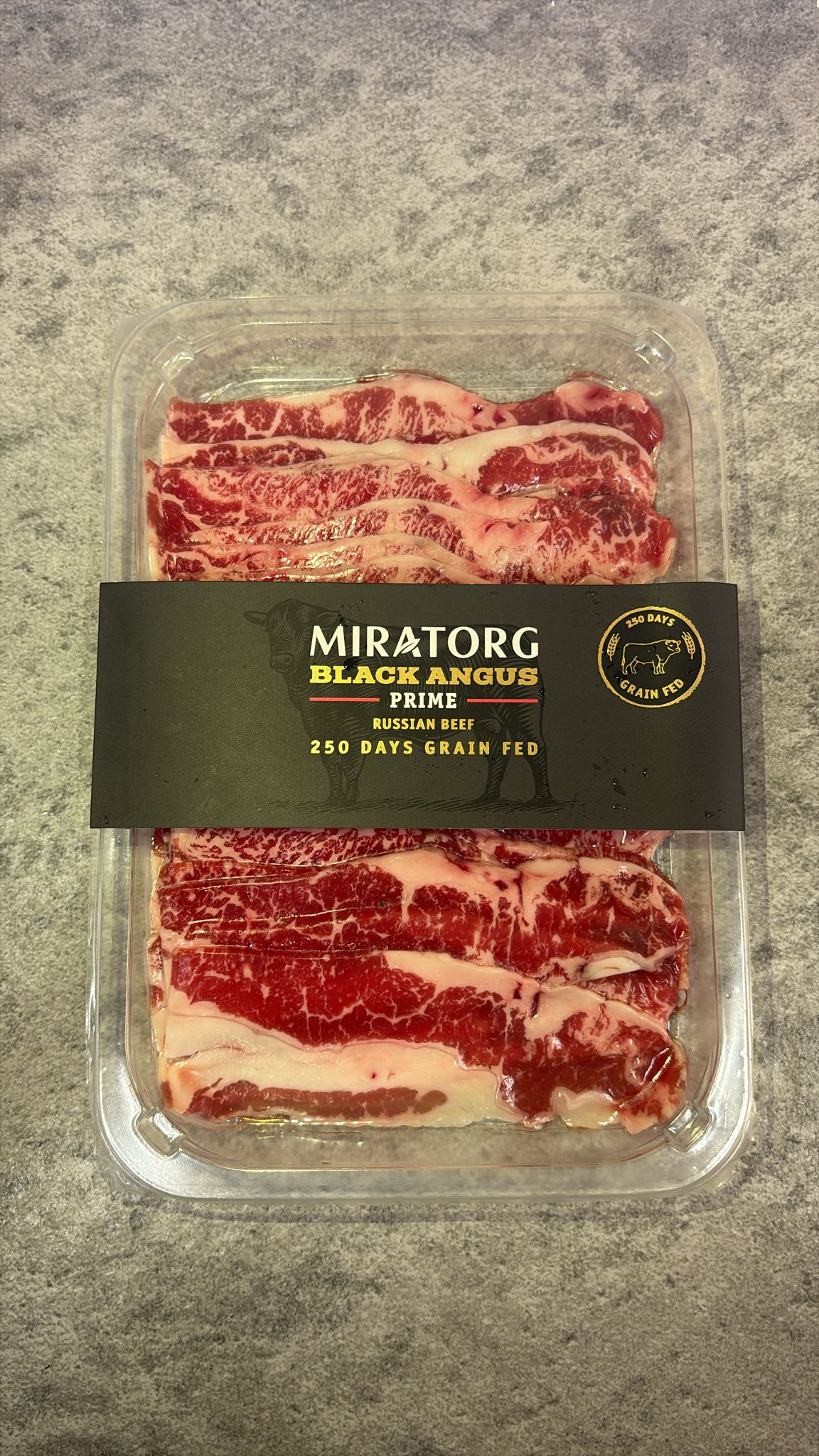 MIRATORG -250日穀飼黑安格斯牛肩胛片 Prime 150