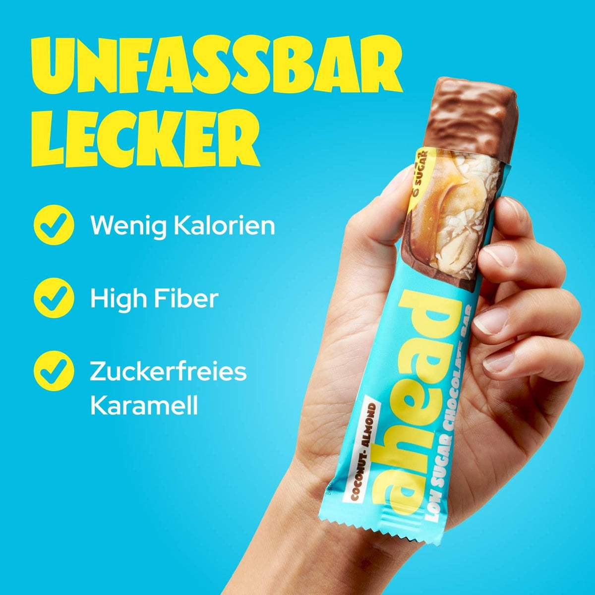 Ahead Coconut Almond Low Sugar Chocolate Bar 35g