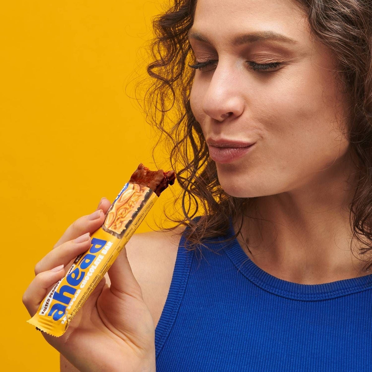 Ahead Salted Peanut Caramel Low Sugar Chocolate Bar 35g