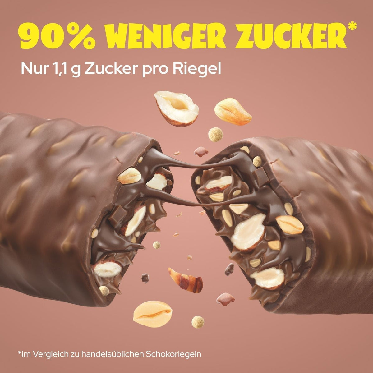 Ahead Crunchy Nougat Low Sugar Chocolate Bar 35g