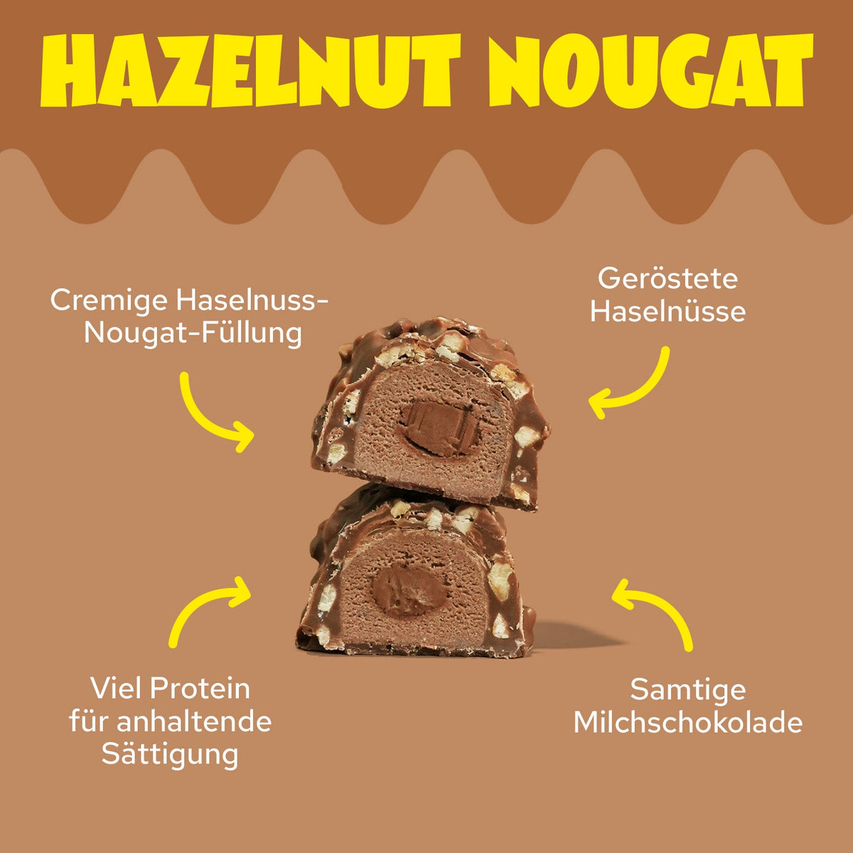 Ahead Hazelnut Nougat Protein Bar 45g