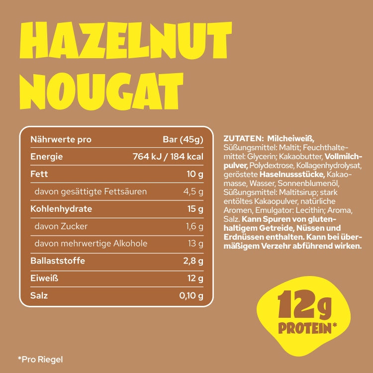 Ahead Hazelnut Nougat Protein Bar 45g