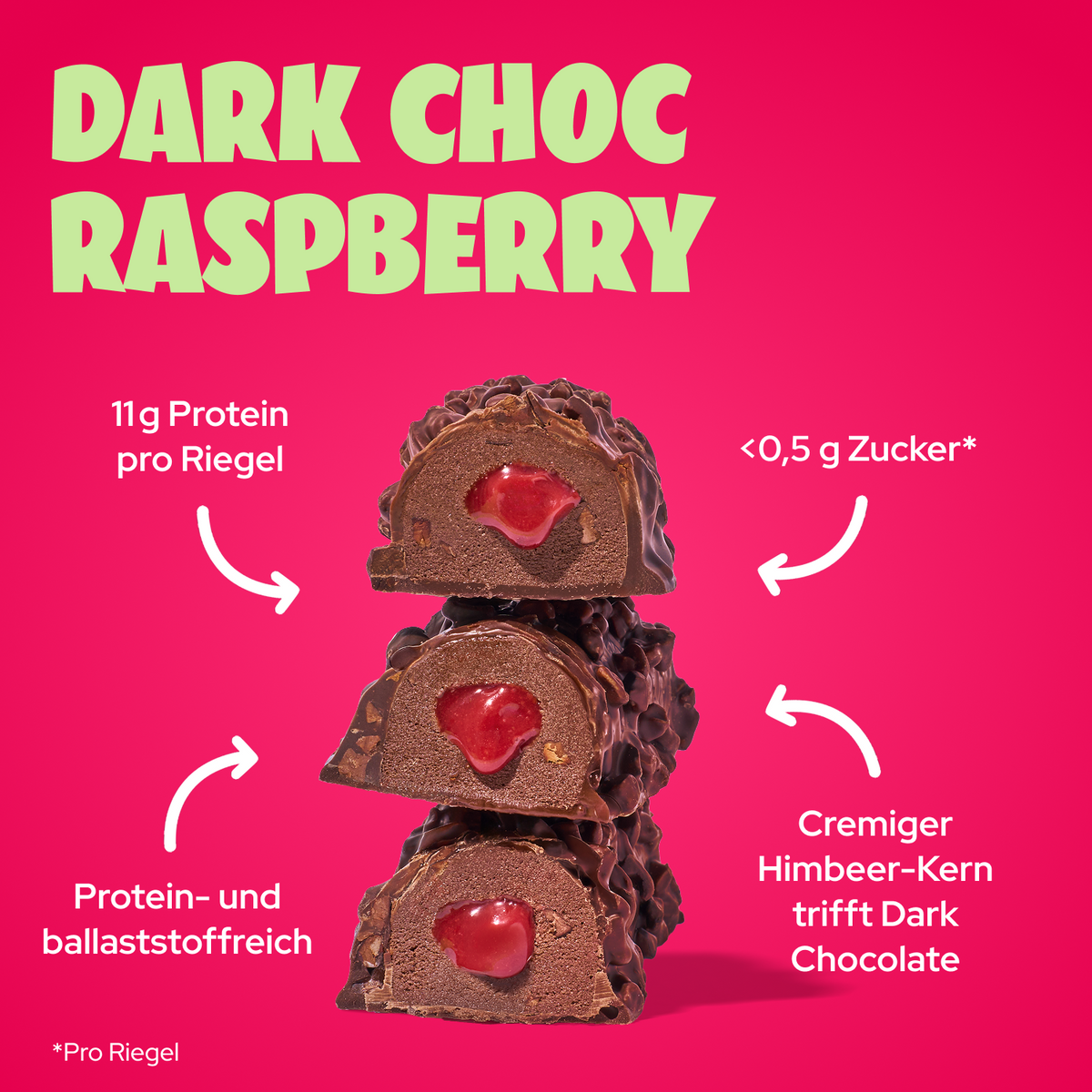 Ahead Dark Chocolate Raspberry Protein Bar 45g