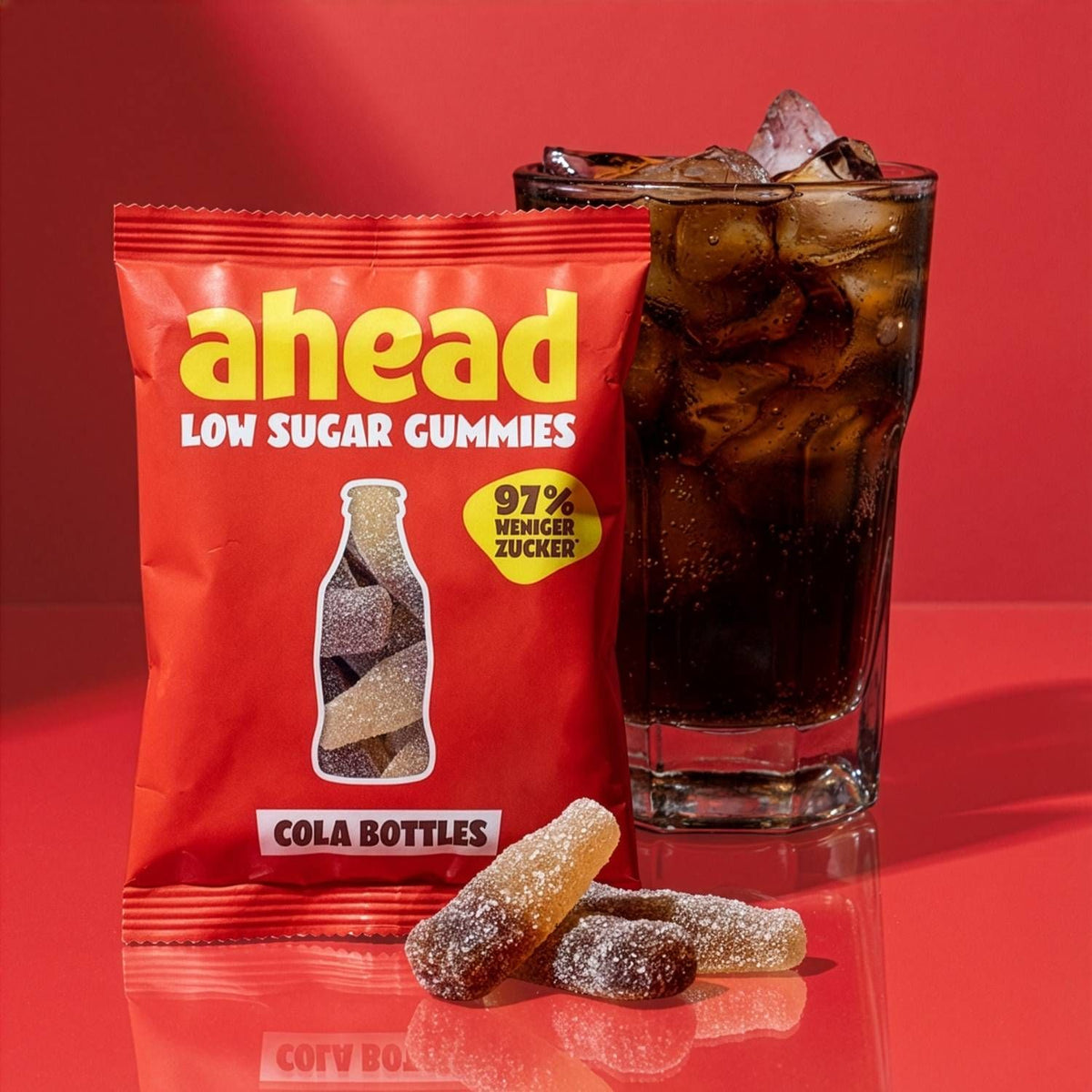 Ahead Cola Bottles Low Sugar Gummies 50g